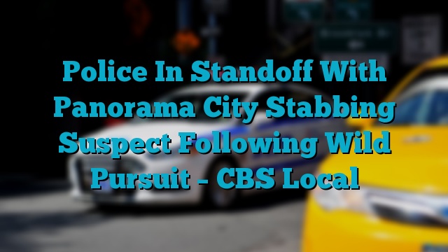 Police In Standoff With Panorama City Stabbing Suspect Following Wild Pursuit – CBS Local