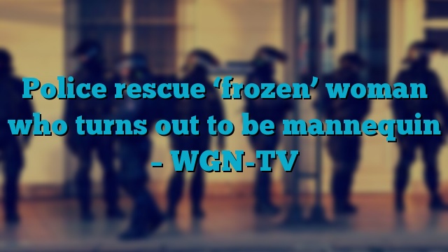 Police rescue ‘frozen’ woman who turns out to be mannequin – WGN-TV