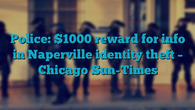 Police: $1000 reward for info in Naperville identity theft – Chicago Sun-Times