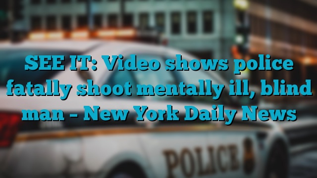 SEE IT: Video shows police fatally shoot mentally ill, blind man – New York Daily News